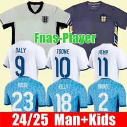24 25 New style Euro/Cup EnglandS National Team Soccer Jerseys BELLINGHAM 2024 home away RICE SAKA FODEN RASHFORD STERLING STONES fans player Football Shirt