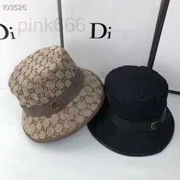 Cappelli a tesa larga Cappelli a secchiello Designer Cappello da pescatore con lettera stampata alla moda, celebrità femminile di Internet stesso stile protezione solare estiva e cappello parasole, cappello a bacino