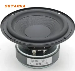 Speakers SOTAMIA 1Pcs 5.5 Inch Midrange Woofer Speaker 4 Ohm 50W Braided Basin Bookshelf Speaker Fever Loudspeaker DIY 2.1 Home Audio