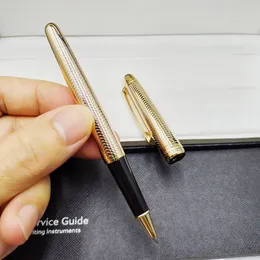 Caneta esferográfica dourada 163 de qualidade aaa/caneta esferográfica/caneta tinteiro escritório artigos de papelaria clássicos canetas de recarga sem caixa