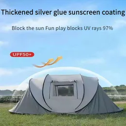 Helt innesluten snabböppnande tält camping camping levererar bärbar utomhus resor regnskydd vägresa vikbar skugga tält