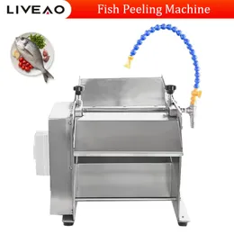 30-50 PCS/MIN ELECTRIC SALMON FISK SKINE PEELING SNISKNING除去機