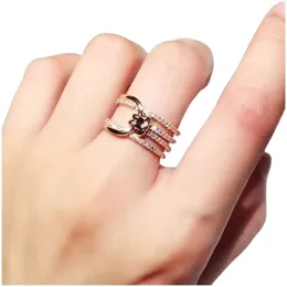 Swarovskis anel designer de luxo moda feminina qualidade original anéis de banda alta edição nó torção anel romântico menina andorinha elemento