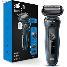 Series Shavers Electric Series 5 5020 Razor Electric for Men Foil Shaver مع Beard Trimmer Respiable Ret Dry مع EasyClean Black 5 Piece Set Q240119