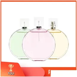 Ароматы для женщин Per Pink Yellow Green Encounter Eau Tendre 100 мл Высшая версия Классический стиль Длительная доставка Drop Health Beaut Dhqlc