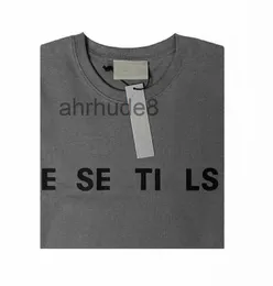 Homens Camiseta Mens Luxo Mulheres Designer Ess Cottons Homem Casual Luxurys Roupas Partydress Manga Roupas Harajuku V5x0 BB8A