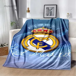 Coperte Coperta stampata del Real Madrid Coperta per camera da letto per adulti Coperte in flanella Coperta per soggiorno Picnic Regalo per bambini