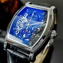Autentyczna gwarancja Augusta Aokulasic High-end W pełni automatyczna mechaniczna męska zegarek Nocny światło wodoodporne i przystojne