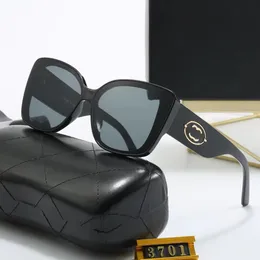 Modische Luxus-Sonnenbrille für Damen und Herren, Designer-Logo, CC-Brille im gleichen Stil, klassische Cat-Eye-Brille mit schmalem Rahmen, Schmetterlingsbrille mit Box