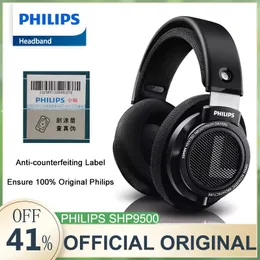 Headphones Philips SHP9500 Wired Headphones HiFi Stereo Music Earphone 3.5mm 6.3mm Interface Computer Laptop Mobile Phone Universal Headset