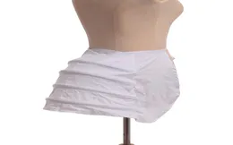 Wiktoriańska petticoat Crinoline Underskirt Costume Akcesoria Kobiety Rococo Dress White Cage Ramka RAMANIE BOTLE HOOP HALLOWEEN COS9012961