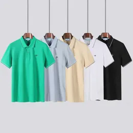 T-shirt da uomo t-shirt da uomo da donna Polo da uomo tshirt triangolo distintivo camicie etichetta completa camicia firmata polo taglia S/M/L/XL/XXL/XXXL