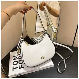 New Moon Sprout Printed Simple Fashionable Versatile Stylish and Texture Imitation Women's Underarm Crossbody Shoulder Bag 3641