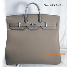 Designer Bags High Capacity Handbags 50cm Bag Leather Bag Large Travel Bag Large Capacity Bag Leather Travel Bag Domineering Men's Bag HB 7HVQ