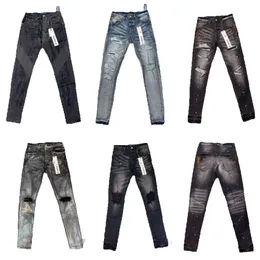 Ksubi Purple Jeans Дизайнерские джинсовые бренды Джинсовые брюки Мужские джинсовые мужские черные брюки Высококачественный дизайн Qualiy Sraigh Design Rero Shinny Повседневные спортивные штаны Дизайнерские бегуны