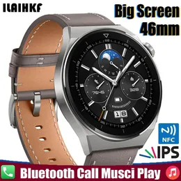 시계 Huawei on Wrist GT 3 Pro Max Smart Watch Men NFC Smartwatch Fit New Waterproof Digital Watches 46mm 가죽 피트니스 브레이슬릿