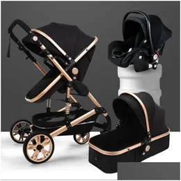 Kinderwagen Luxus Baby Kinderwagen High Landview 3 in 1 Tragbarer Kinderwagen Kinderwagen Komfort für geborene Drop Lieferung Kinder Mutterschaft Dhaxu