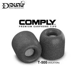 Аксессуары DUNU COMPLY Изоляционные насадки для ушей из пенопласта T500 Насадки для наушников премиум-класса из сверхмягкой пены с эффектом памяти T500