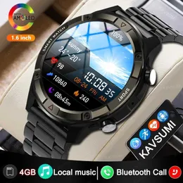 Inteligentne zegarki 2024 NOWOŚĆ 454*454 SMART WATM ZAWSZE Wyświetl czas Bluetooth Call Local Music Smartwatch na telefon z Android iOS telefonu Android