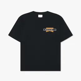 Ağır Made ABD tarzı erkekler tasarımcı tee klasik logo mütevazi baskı tişört yaz sokak kaykay kısa kollu tshirt 24ss 0119