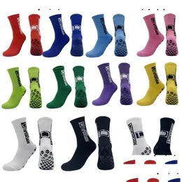 Sportsocken Stil Tapedesign Fußball Warme Männer Winter Thermo-Fußballstrümpfe Schweißabsorption Laufen Wandern Radfahren Drop Lieferung Dhsdr