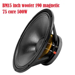 Subwoofer BM 15 tum 8 ohm Subwoofer 190 Magnetic 75 Core 500W Highpower Mid Bass Full Range Speaker Professional Stage Woofer Högtalare