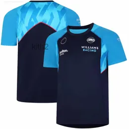 Tシャツウィリアムズレーシング2023チームトレーニングジャージーTシャツユニフォームF1シャツフォーミュラワンスーツとカジュアルスポーツRJE8