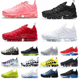 Designer TN vaporMax Plus Running Shoes Black White Trainers Bouncy Soft Sole Royal Cherry Platinum lightweight Noble Fresh Outdoor airs Men Women sports Sneakers