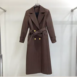 Женское элегантное пальто, верхняя одежда с длинным рукавом, весенне-осенняя очаровательная верхняя одежда, роскошные дизайнерские модные пальто