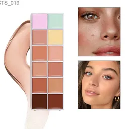 Korektor 12 kolorów Waterproof Waterproof Long Stay Lightweight Concoreer Palette Makeup Professional Foundation Paleta Concealer