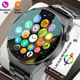 Relógios inteligentes novo nfc relógio para xiaomi relógio inteligente carga sem fio bluetooth chamada esporte à prova dwaterproof água masculino smartwatch amoled tela hd