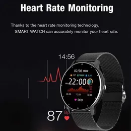 الساعات الذكية runrunffit ZL02 Men Women Smartwatch Bluetooth Rate Rate Heart Tracker Smart Watch for iPhone و Androidl2401