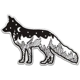 Sewing Notions & Tools Wolf Embroidered Iron On Sewing Notions Es For Clothing Jackets Hats Backpack Black With White Style Custom Dr Dhbka