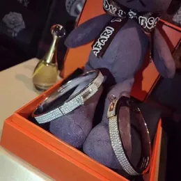 Tasarımcı Bilezik Kadınlar Elmas Elmas 18K Altın Bileklik Elmas Sterling Sterlling Gümüş Kadın Bilezik Bilezik Gerçek En İyi Kalite Never Folding 1: 1 Çoğaltma