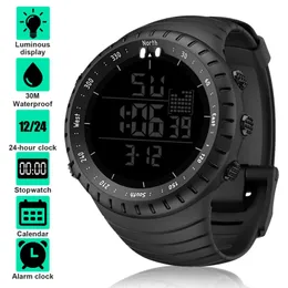 Watches Waterproof Digital Sports Watch Military Tactical LED Backlight Wristwatch Men Full Touch Screen Sport Fitness For Smartphone