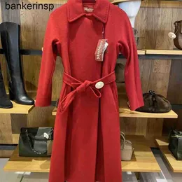 Maxmaras Coat Cashmere Designer Manuela En İyi Kalite 5 Ekim Maxmara Wool piyasaya sürüldü
