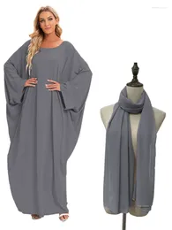 Ethnische Kleidung Bescheidene Kleider Muslimische Frauen Evangelisches Damenkleid für Eid Wear Ramadan Jalabiya Plain Abaya Abayat Turkey Store