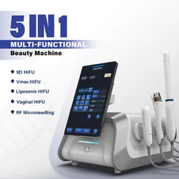 Hifu Ultrasound Skin Lifting Machine 9D HIFU Wrinkle Removal Fractional Microneeding Rf Skin Rejuvenation Profrssional 5 In 1 Device