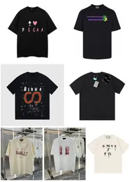 2024 Sommer neuer Co-Designer Herren Baumwolle Vintage bedruckte Buchstaben Herren- und Damen-T-Shirt Tide Play Anime Dragon Shirt HaikyuuM-4XLpdd