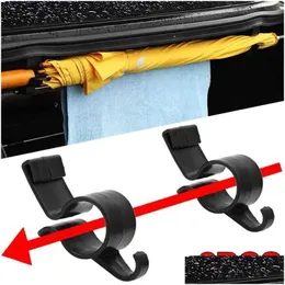 Bilmärken Paraply Holder Universal Trunk Mount Handdukhängare Krokar Auto Tillbehör Intern lagringsarrangör Drop Leverans Automobi DHTBQ