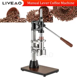 Extraktion Variabel tryckspakar Kaffehandpressad kaffemaskin 304 Rostfritt stål Manual Espresso Maker