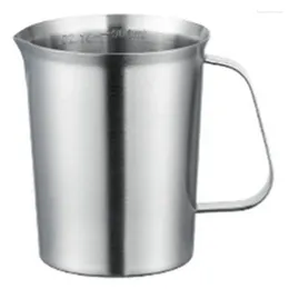 Herramientas de medición taza de acero inoxidable cocina espesada báscula de leche horneado en casa contenedor de espuma