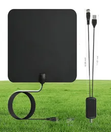 HDTV Antenna TV Digital HD 80 Mile Range Skywire TV Indoor 1080P 4K 16ft Coax Cable Easy Installation High Reception Amplified8363743
