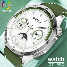 Orologi intelligenti 2023 Nuovo Smart Watch Uomo GT4 Pro NFC GPS Tracker AMOLED 466 * 466 HD Schermo Frequenza cardiaca Bluetooth Chiama SmartWatch per Huawei Xiaomi