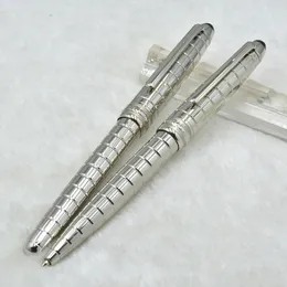 Yüksek kaliteli gümüş 163 roller top kalemi / tükenmez kalem okul ofis kırtasiye iş yazma top kalemleri hediye