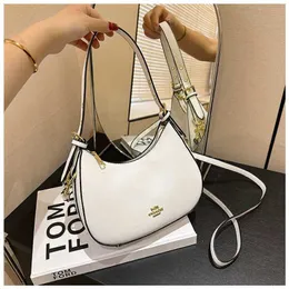 New Moon Sprout Printed Simple Fashionable Versatile Stylish and Texture Imitation Women's Underarm Crossbody Shoulder Bag 1698