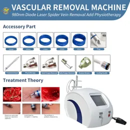 Macchine per fisioterapia per la rimozione del ragno per il ringiovanimento della pelle della vena vascolare del laser a diodi 5 in 1 980Nm202
