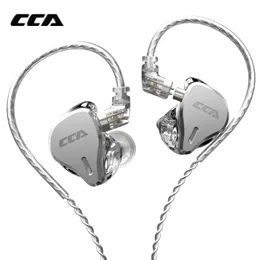 Hörlurar CCA CS16 16BA i öronörlurar trådbundna hörlurar hifi -metall DJ Stereo Avbrytande DJ Sports Headset CCA CA16 C12 ZAX ASX BA8 ZSX T5