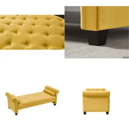 Bedroom Furniture Rectangar Large Sofa Stool Yellow Drop Delivery Home Garden Dhyk7