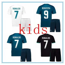 17-18 Real Madrids Retro Soccer Jerseys kids football kits RONALDO ZIDANE RAUL Vintage FIGO kits